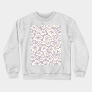 hibiscus tropical lilac mauve cream aloha Hawaii coconut girl aesthetic iPhone case Crewneck Sweatshirt